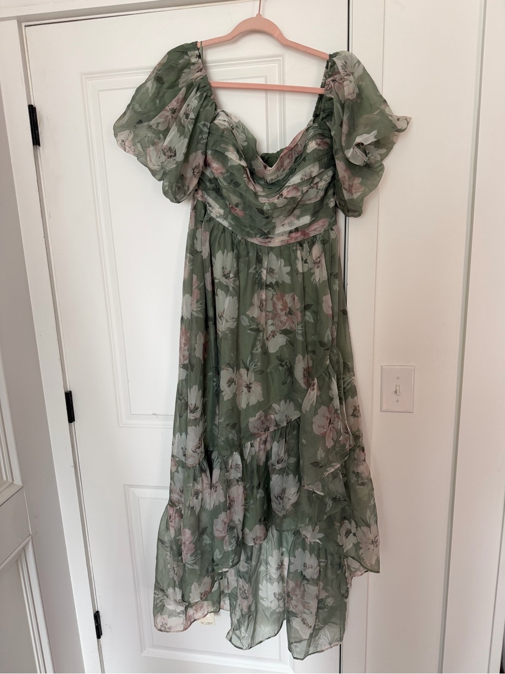 Abercrombie & Fitch Sage Green Floral Maxi Dress